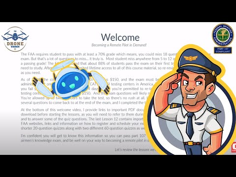 Welcome Video - FAA Part 107 Remote Pilot Exam...