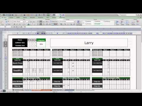Strength & Conditioning Excel Template: Level 1