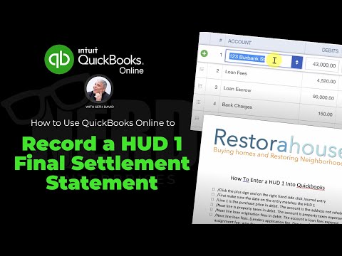 How to Use QuickBooks Online to Record a HUD 1 Final...