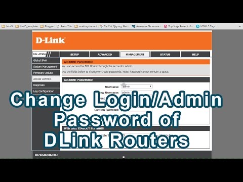 How to change login Password or Admin password on...