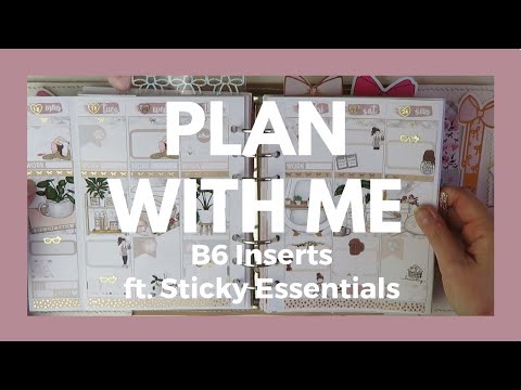 PLAN WITH ME // B6 Rings ft. Sticky Essentials!