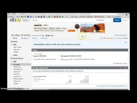 Setting up an eBay account and listing your first item