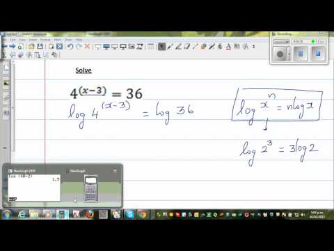 Solving log and exponential equations - log (4x -2 ) =...