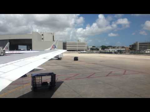 American Airlines Boeing 767-223ER Seatbelt sign on At...