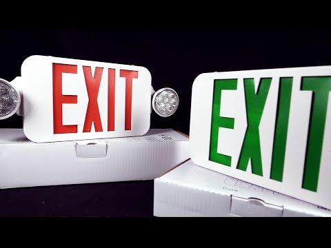 Exitronix Equity Line Exit/Emergency Signs - Perfect...