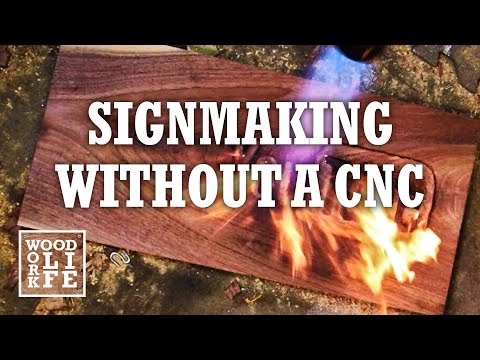 DIY Shou Sugi Ban Sign w/o a CNC | Woodworking Builds