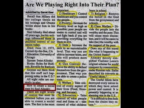 Saul Alinsky - who was he? Why should we care?