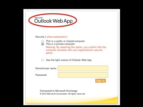 Adding Outlook Web Access to Your iPad