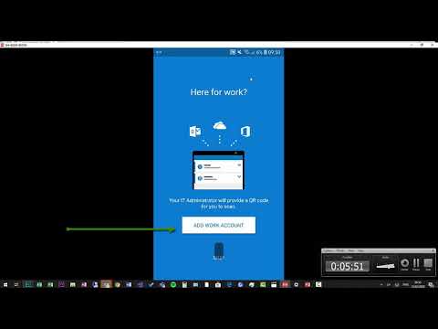 Setting up Microsoft authenticator on an android