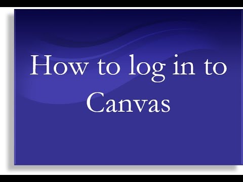 How to Log in to Canvas 2020 SCC