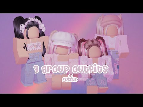3 aesthetic group outfits ||Roblox