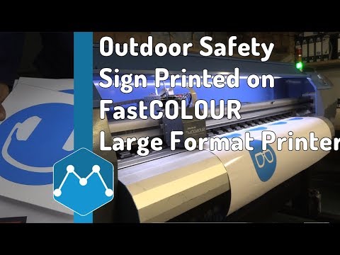 Ink2Stiches Prints Outdoor Safety Sign Using AM.CO.ZA...