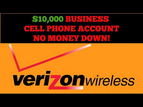 $10,000 Verizon Business Cell Phone Account With No...