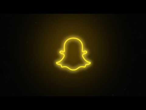 Social media Snapchat Logo Neon flickering - Free motion ...