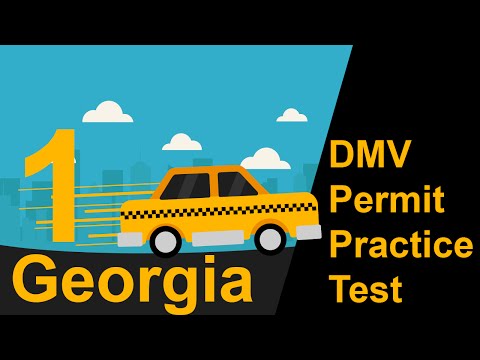 Georgia DMV Permit Practice Test 1 - 2018