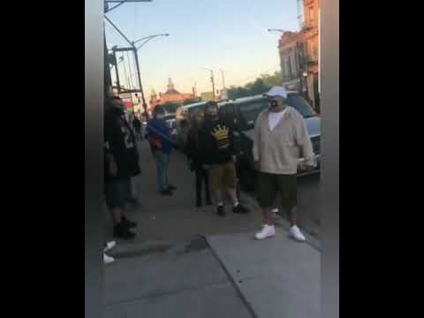 Chicago Latin kings gang protect their hood against...