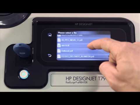 HP Designjet Print from a USB drive