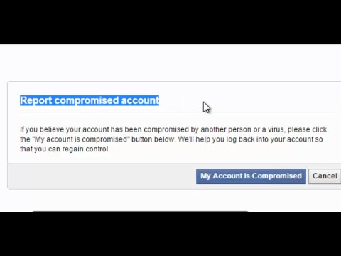 facebook report compromised account