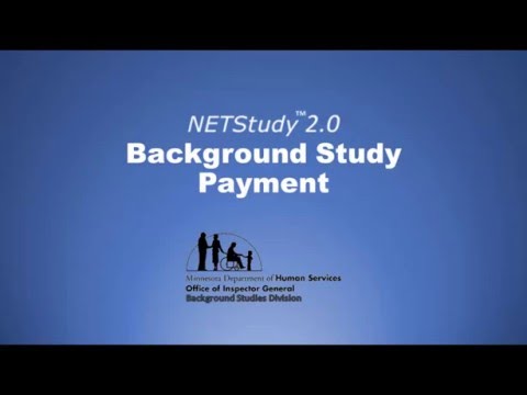 Background Study Payment
