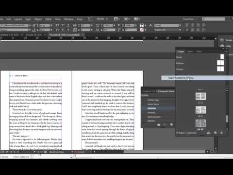 How to format a book for print in Adobe InDesign with...