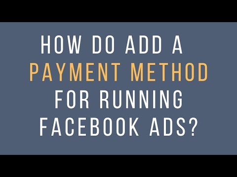 How to add a credit card to an Ad Account to pay for...