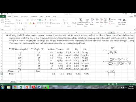 Calculating Pearson's Correlation Coefficient Using...