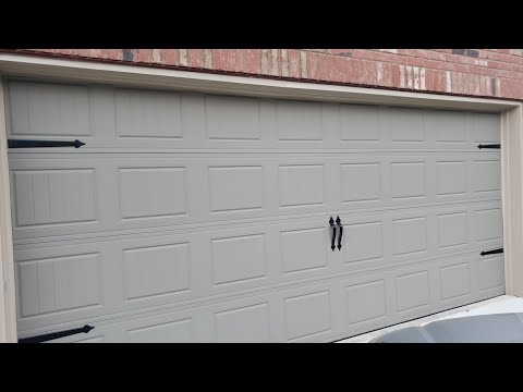 Outside DIY Project: Black Magnetic Garage Door...