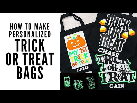 Personalized Trick Or Treat Bags with a Cricut