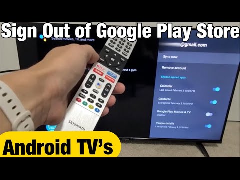 Android TV's: How to Log Out / Sign Out of Google Play...