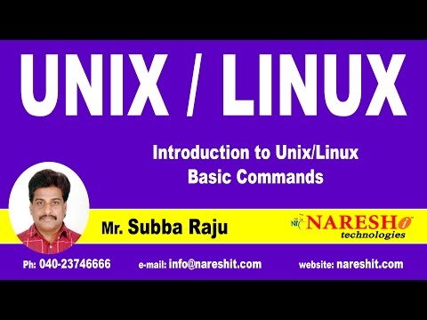 UNIX/Linux - Basic Commands | UNIX Tutorial | Mr.