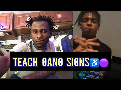 NLE Choppa & Blocboy JB teach gang Signs on NoJumper