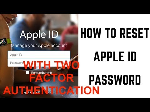 HOW to RESET APPLE ID PASSWORD with Two Factor...