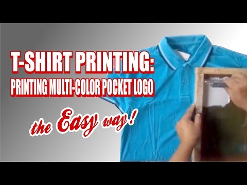 T-SHIRT PRINTING: Printing Multi-Color Pocket logo the...