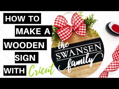 How to Make a Wooden Sign with Cricut | How to Apply...