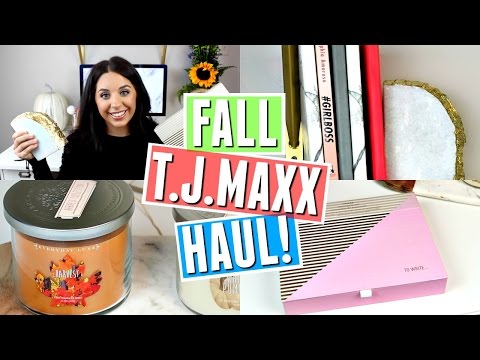 T.J.MAXX FALL HOME DECOR HAUL! SEPTEMBER 2016!