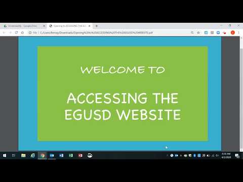 Accessing the EGUSD Website for ClassLink