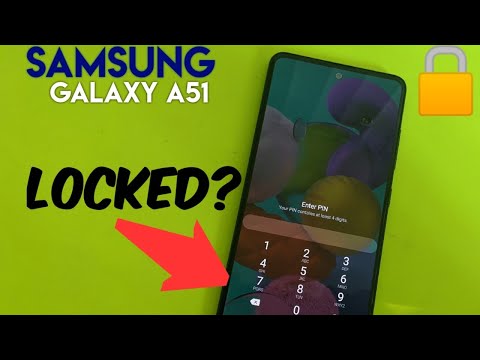 Samsung Galaxy A51 reset forgot password, screen lock...
