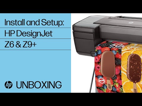 Install HP DesignJet Z6 & Z9 printer series | HP...