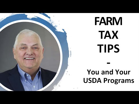 Farm Tax Tips: You and Your USDA Programs