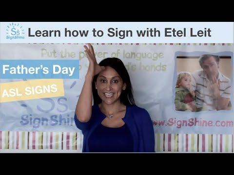 How to Sign Fathers' Day in Sign Language: Baby Sign...