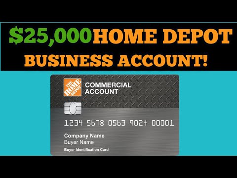 Home Depot Commercial Credit Card Approval! $25,000 No...