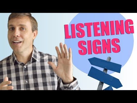 SIGNPOSTS TO HELP IMPROVE YOUR LISTENING & SPEAKING...