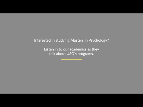Psychology Masters at USQ