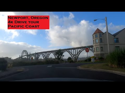 Newport, Oregon | 4k Driving Tours | City Tour on the...