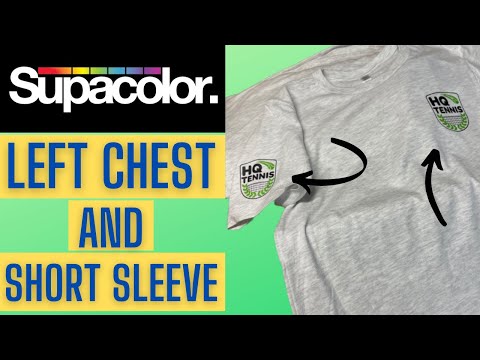 How to apply SUPACOLOR Left Chest & Sleeve Transfers...