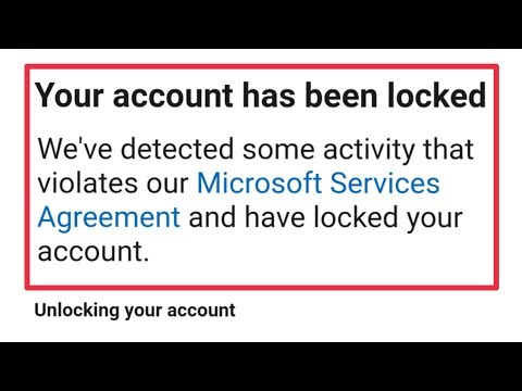 Your Microsoft Account Has Been Locked Problem Solve