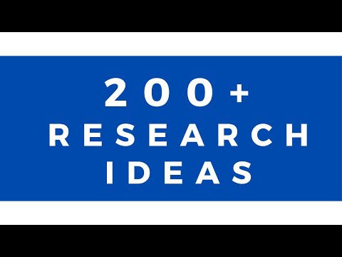 1000 Research Topics l List of Research Topics l...
