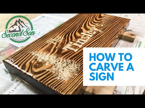 How to Make a Wood Sign with Words and No...
