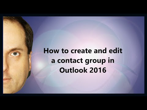 How to create and edit a contact group in Outlook 2016