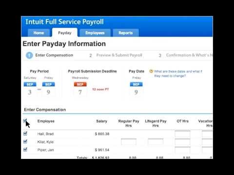 Intuit Full Service Payroll -- See it in Action